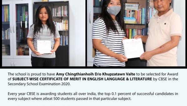 SUBJECT-WISE CERTIFICATE OF MERIT IN ENGLISH & LITERATURE